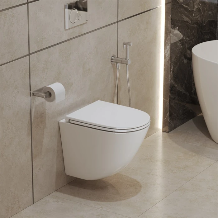 SFERA-TOR Чаша унитаза подвесного безободкового, смыв TORNADO BB046CH-TOR BB046CH-TOR