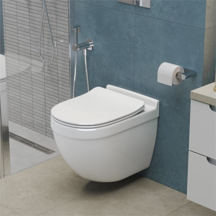 Унитаз подвесной безободковый со смывом TORNADO BelBagno SENSO-TOR BB017CH-TOR BB017CH-TOR - фото 167354