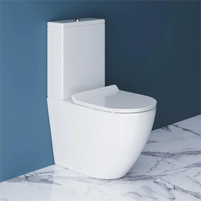 Унитаз-компакт безободковый BelBagno SFERA-R BB2141CPR+BB2141T 8370 - фото 167402