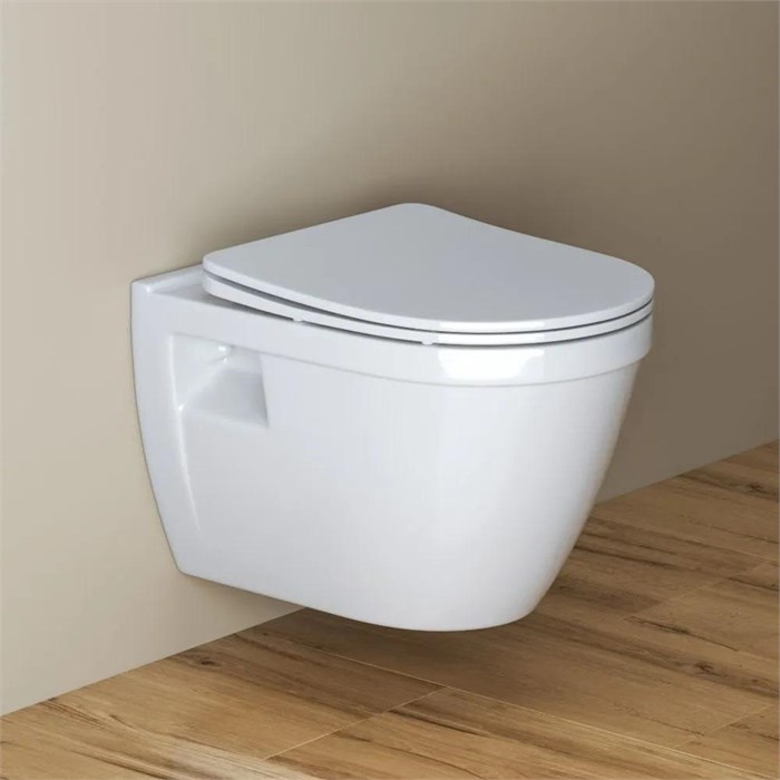 Унитаз подвесной безободковый c сиденьем BelBagno LOTO BB070CHR/SC BB070CHR/SC - фото 167459