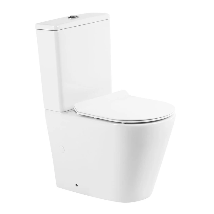 Унитаз-компакт безободковый с сиденьем BelBagno FLAY-R BB2149CPR/SC + BB2149T 7061