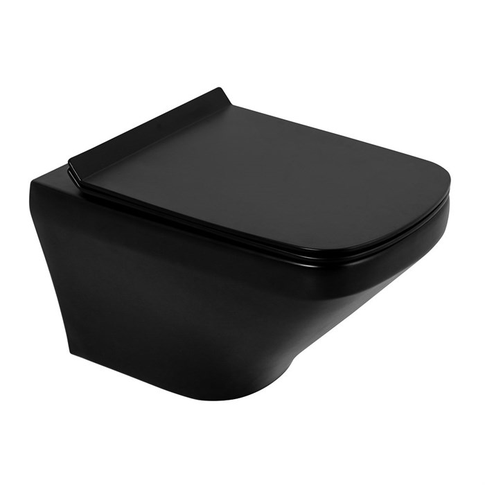 Унитаз подвесной безободковый BelBagno SELA-MB BB3201CHR-MB BB3201CHR-MB - фото 167578