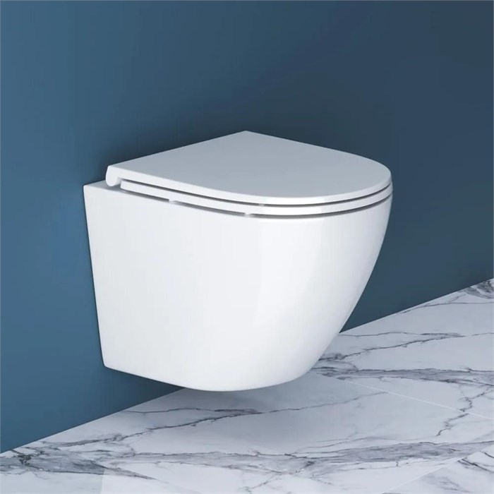 Унитаз подвесной безободковый BelBagno SFERA-R BB046CHR BB046CHR - фото 167733