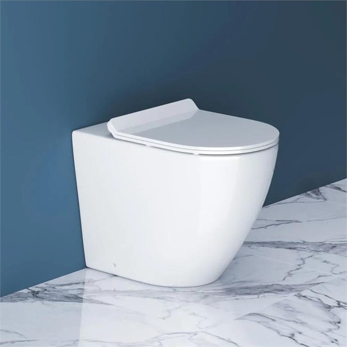 Унитаз безободковый приставной BelBagno SFERA-R BB2141CBR BB2141CBR - фото 167802