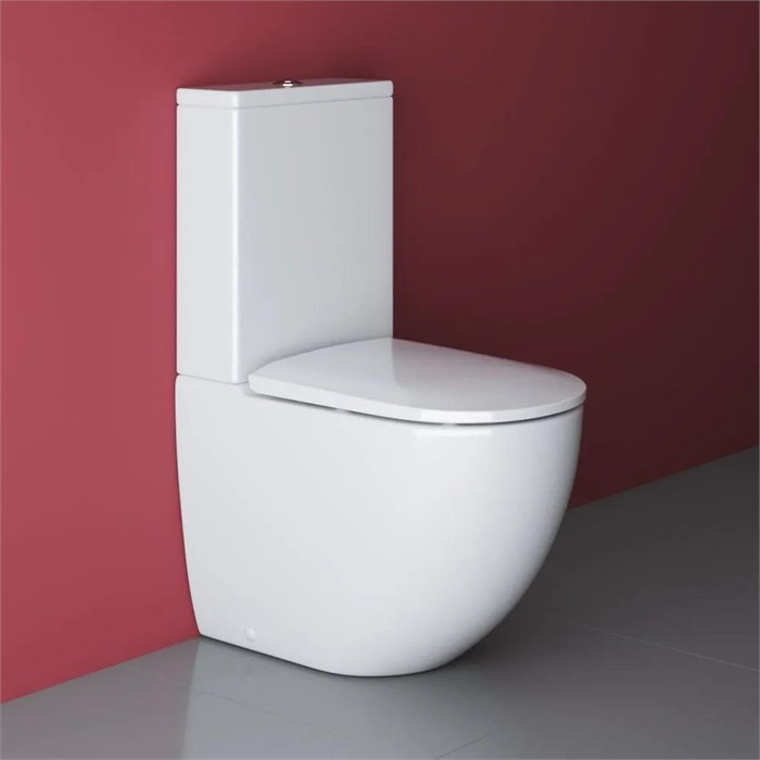 Унитаз-компакт безободковый Cezares STYLUS CZR-152-CPR+CZR-151-T 8465 - фото 167886