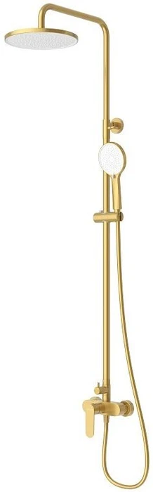 STYLUS-CD-BORO Душевая стойка со смесителем, брашированное золото STYLUS-CD-BORO
