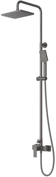 SLIDER-CD-GM Душевая стойка со смесителем, оружейная сталь SLIDER-CD-GM