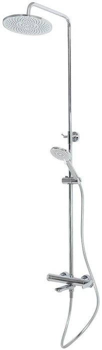 LUX-CVD-01 Душевая стойка со смесителем и изливом, хром LUX-CVD-01