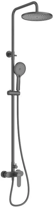 STYLUS-CD-NOP Душевая стойка со смесителем, черный матовый STYLUS-CD-NOP