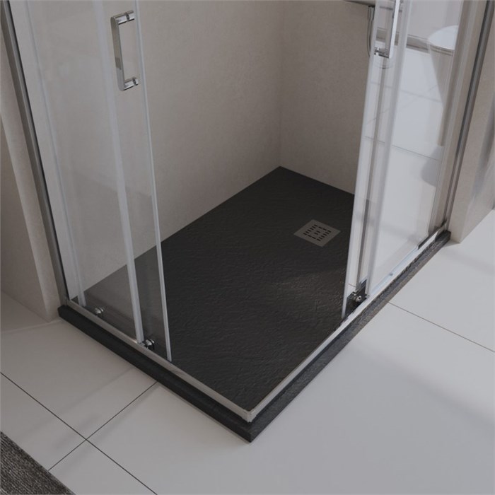 Поддон из искусственного мрамора Belbagno TRAY-MR-UNO-AH-120/90-35-NERO-CR TRAY-MR-UNO-AH-120/90-35-NERO-CR - фото 169631