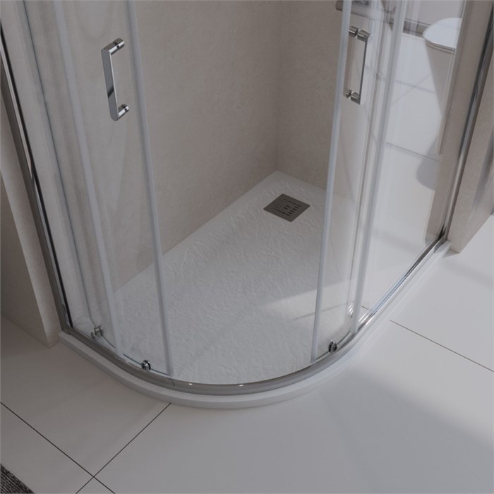 Поддон из искусственного мрамора правосторонний Belbagno TRAY-MR-UNO-RH-120/90-550-35-W-R-CR TRAY-MR-UNO-RH-120/90-550-35-W-R-CR - фото 169663