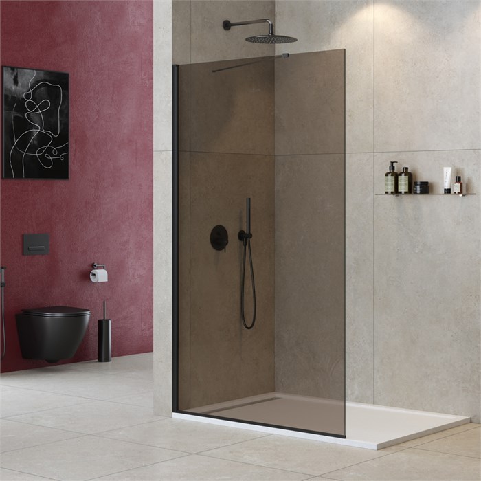 Душевая перегородка Cezares LIBERTA-L-1-TB-120-BR-NERO LIBERTA-L-1-TB-120-BR-NERO - фото 171334