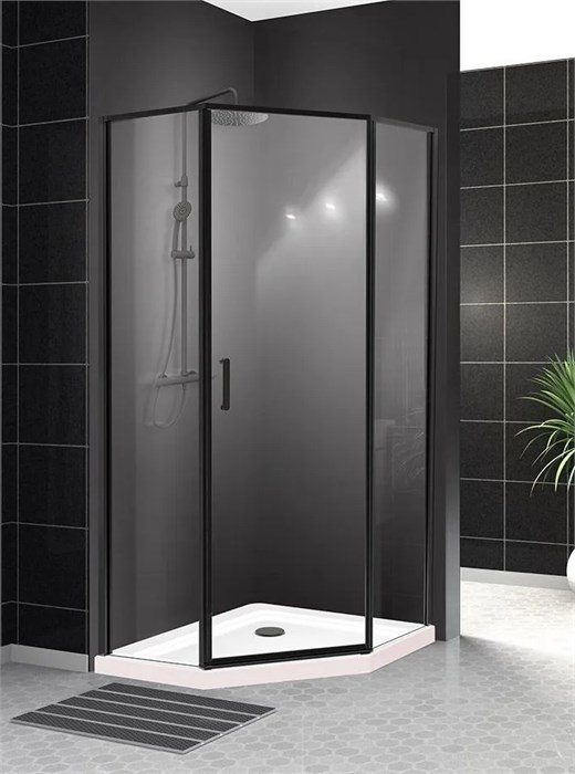 Душевой уголок BelBagno UNO-195-P-1-100-C-NERO UNO-195-P-1-100-C-NERO - фото 172271