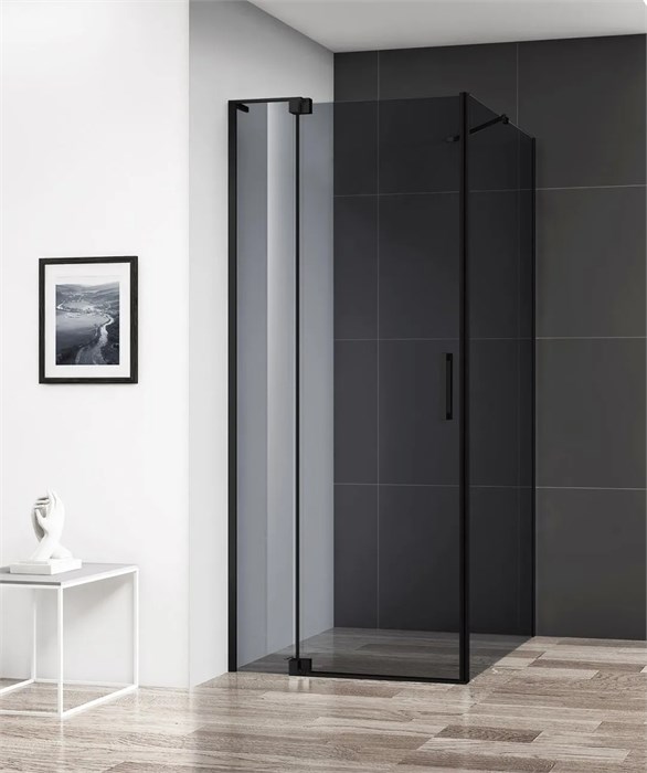 Душевой уголок Cezares SLIDER-AH-1-90-100/110-GRIGIO-NERO SLIDER-AH-1-90-100/110-GRIGIO-NERO - фото 172318