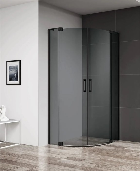 Душевой уголок Cezares SLIDER-R-2-90/100-GRIGIO-NERO SLIDER-R-2-90/100-GRIGIO-NERO - фото 172355