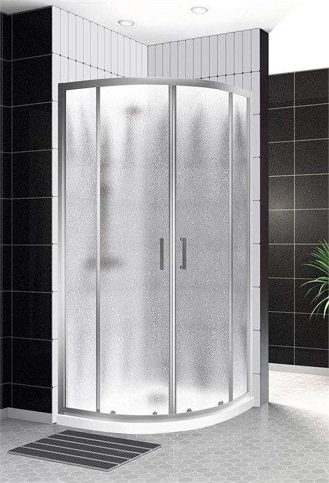 Душевой уголок BelBagno UNO-195-R-2-100-CH-CR UNO-195-R-2-100-CH-CR - фото 172555