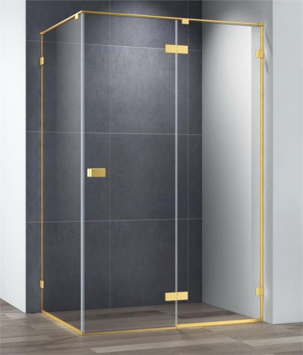 Душевой уголок Cezares BELLAGIO-AH-1-120/100-C-BORO, 120х100х197, профиль черный, прозрачное стекло BELLAGIO-AH-1-120/100-C-BORO - фото 173234