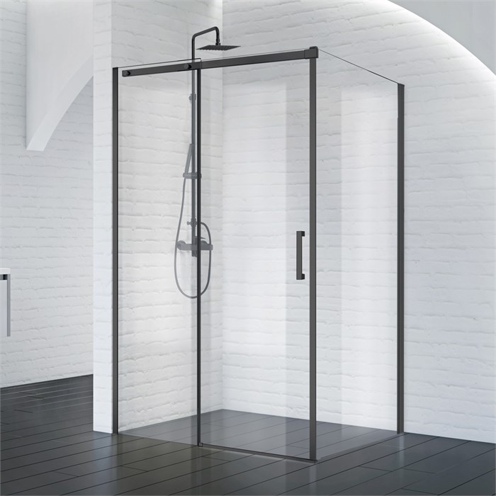 Душевой уголок BelBagno ACQUA-AH-1-150/90-C-NERO ACQUA-AH-1-150/90-C-NERO - фото 173336