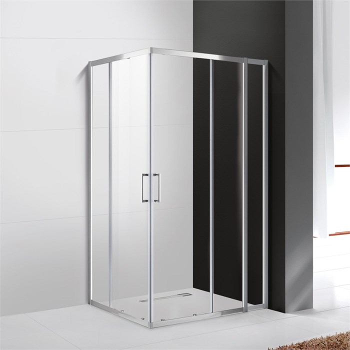 Душевой уголок Cezares MOLVENO-AH-21-100+20-C-Cr-IV, 120х100х195, профиль хром, стекло прозрачное MOLVENO-AH-21-100+20-C-Cr-IV - фото 173572