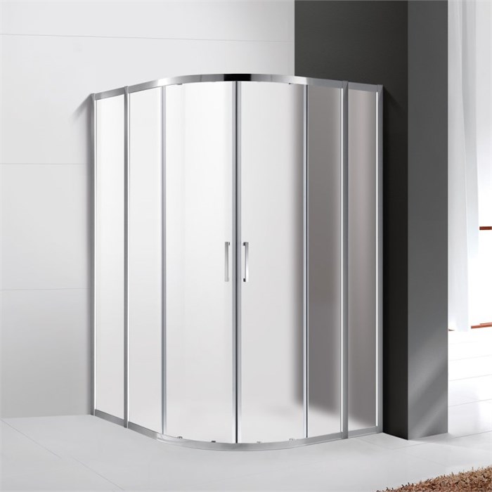 Душевой уголок Cezares MOLVENO-R-22-100+20-P-Cr, 120х120х195, профиль хром, стекло Punto матовое MOLVENO-R-22-100+20-P-Cr - фото 173859