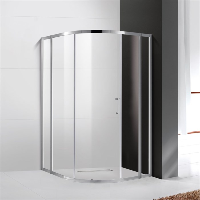 Душевой уголок Cezares MOLVENO-R-11-90+30-C-Cr-IV, 120х120х195, профиль хром, стекло прозрачное MOLVENO-R-11-90+30-C-Cr-IV - фото 173979