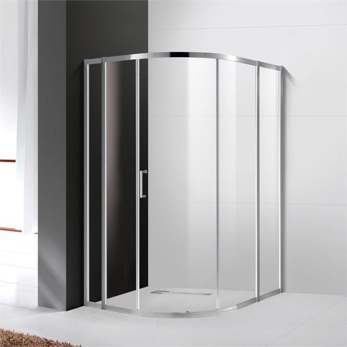 Душевой уголок Cezares MOLVENO-RH-11-120/110-C-Cr-IV, 120х110х195, профиль хром, стекло прозрачное MOLVENO-RH-11-120/110-C-Cr-IV - фото 173996