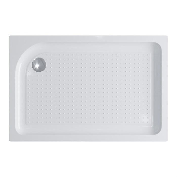 Акриловый поддон левосторонний BelBagno TRAY-BB-AH-100/80-15-W-L TRAY-BB-AH-100/80-15-W-L - фото 174213
