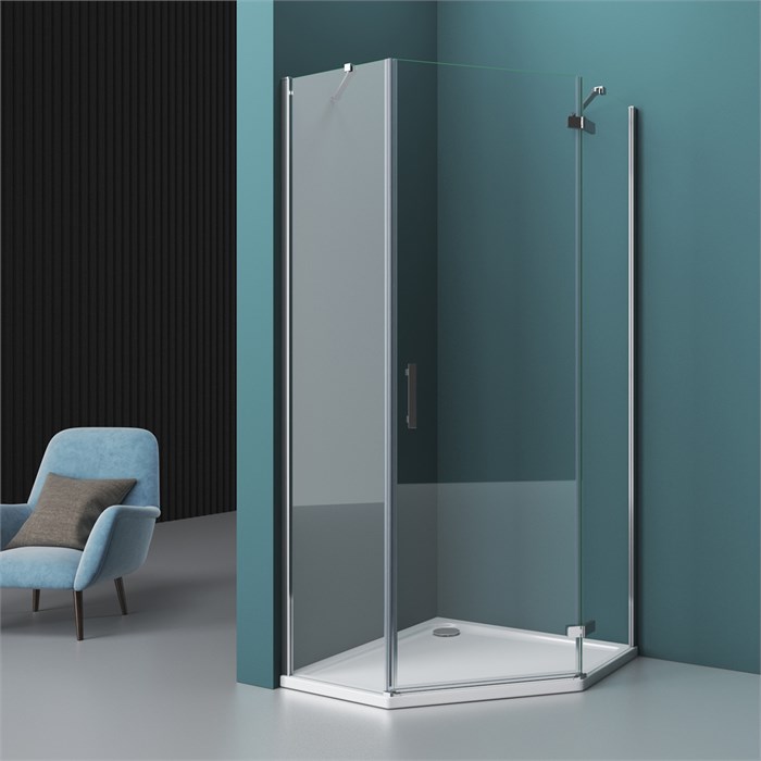 Душевой уголок BelBagno KRAFT-P-1-90-C-Cr-R KRAFT-P-1-90-C-Cr-R - фото 174510