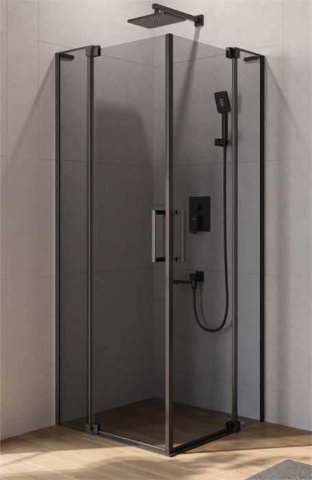 Душевой уголок Cezares SLIDER-AH-2-70/80-80/90-GRIGIO-NERO SLIDER-AH-2-70/80-80/90-GRIGIO-NERO - фото 175317