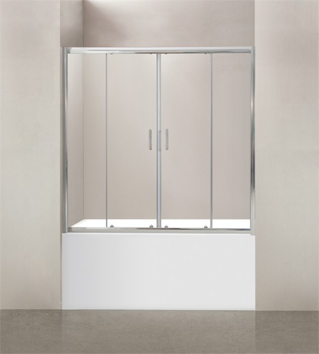 Шторка для ванны в проём BelBagno UNO-VF-2-170/145-C-Cr UNO-VF-2-170/145-C-Cr - фото 175322