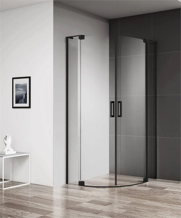 Душевой уголок Cezares SLIDER-R-2-90/100-C-NERO SLIDER-R-2-90/100-C-NERO - фото 175644