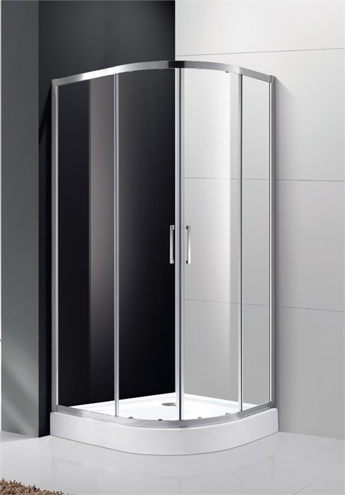 Душевой уголок Cezares MOLVENO-R-2-80-C-Cr-IV, 80х80х195, профиль хром, стекло прозрачное MOLVENO-R-2-80-C-Cr-IV - фото 176594