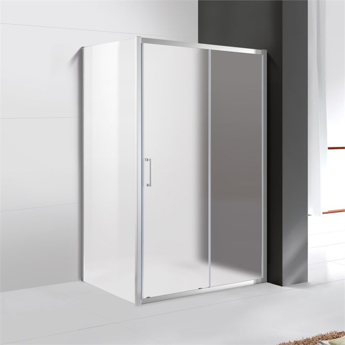Душевой уголок Cezares MOLVENO-AH-11-120/90-P-Cr, 120х90х195, профиль хром, стекло Punto матовое MOLVENO-AH-11-120/90-P-Cr - фото 176608