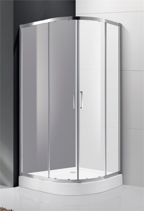 Душевой уголок Cezares MOLVENO-R-2-90-P-Cr, 90х90х195, профиль хром, стекло Punto матовое MOLVENO-R-2-90-P-Cr - фото 176742