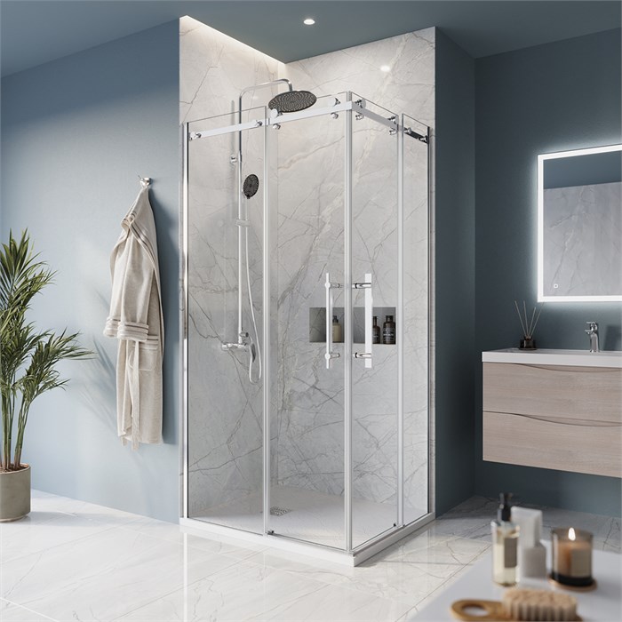 Душевой уголок BelBagno MARINO-AH-2-100/80-C-CR MARINO-AH-2-100/80-C-CR - фото 176963