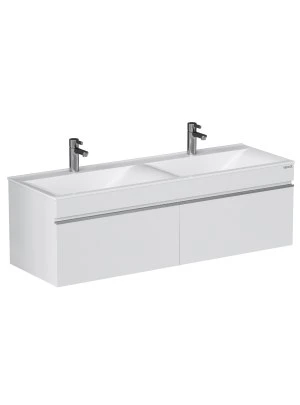 Тумба под раковину VELVEX Pulsus 1400-0-2 (Pulsus) навесная белый глянец tp.PUL.PUL.140.2Y белый глянец