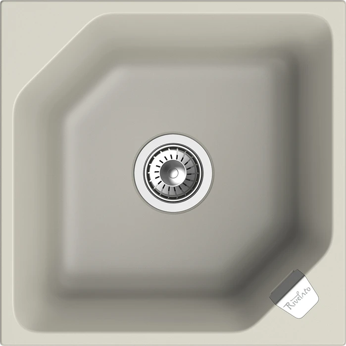 RIVELATO Мойка LOCUS 50  1-чаш 500*500 topazio арт. LS-50 topazio
