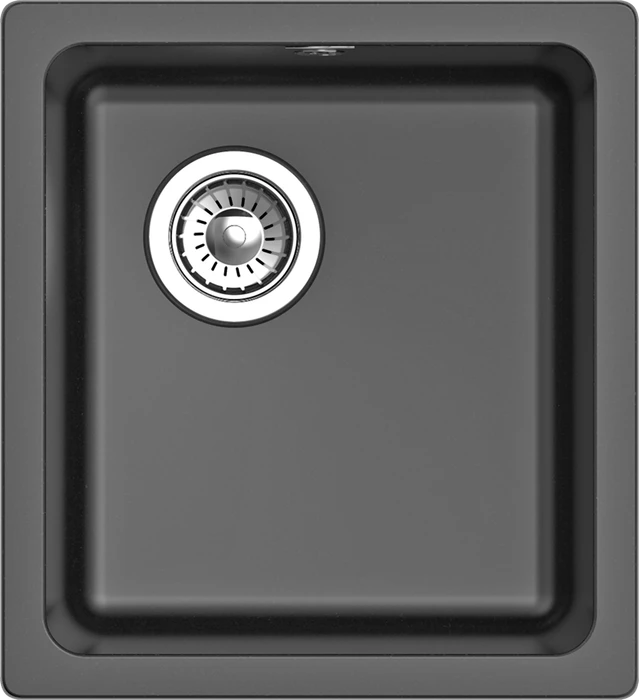 RIVELATO Мойка BERKANA 35 подст.монтаж 1-чаш 415*455 antracite арт. BK-35 antracite