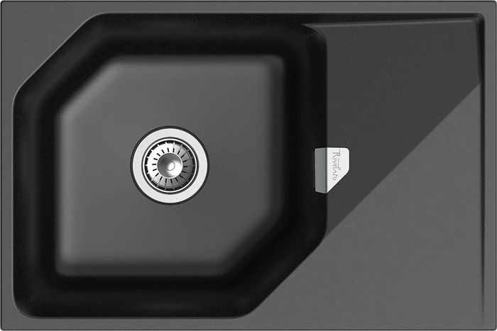 RIVELATO Мойка LOCUS 75  1-чаш 750*500 nero арт. LS-75 nero