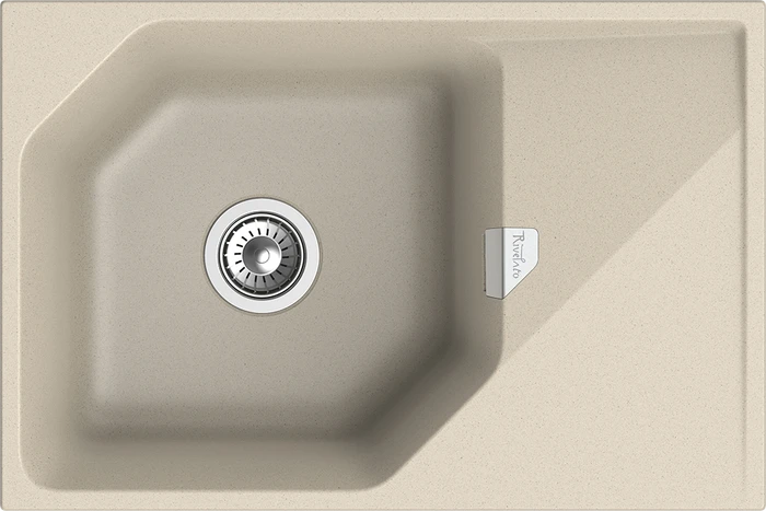 RIVELATO Мойка LOCUS 75  1-чаш 750*500 beige scuro арт. LS-75 beige scuro