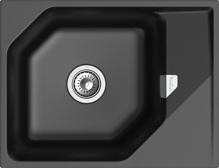RIVELATO Мойка LOCUS 65  1-чаш 650*500 nero арт. LS-65 nero