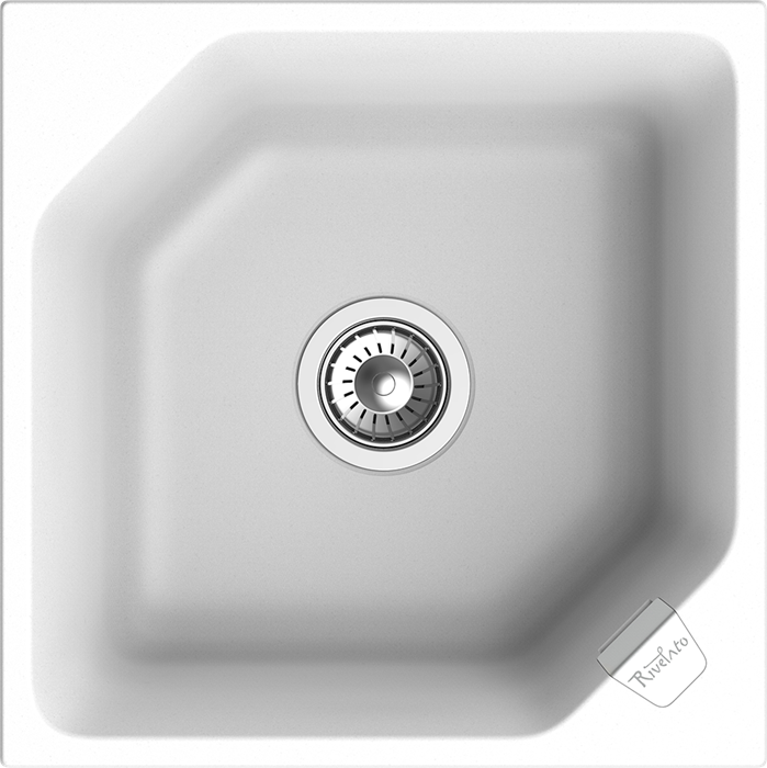 RIVELATO Мойка LOCUS 50  1-чаш 500*500 brina арт. LS-50 brina - фото 180719