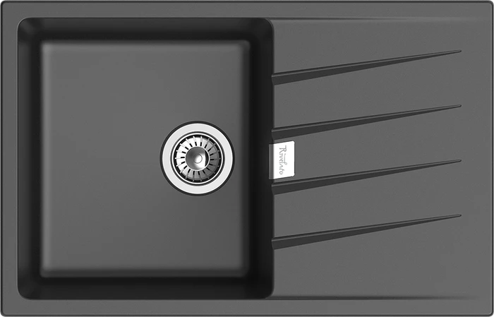 RIVELATO Мойка RAUM 78  1-чаша 780*500мм antracite арт. RM-78 antracite