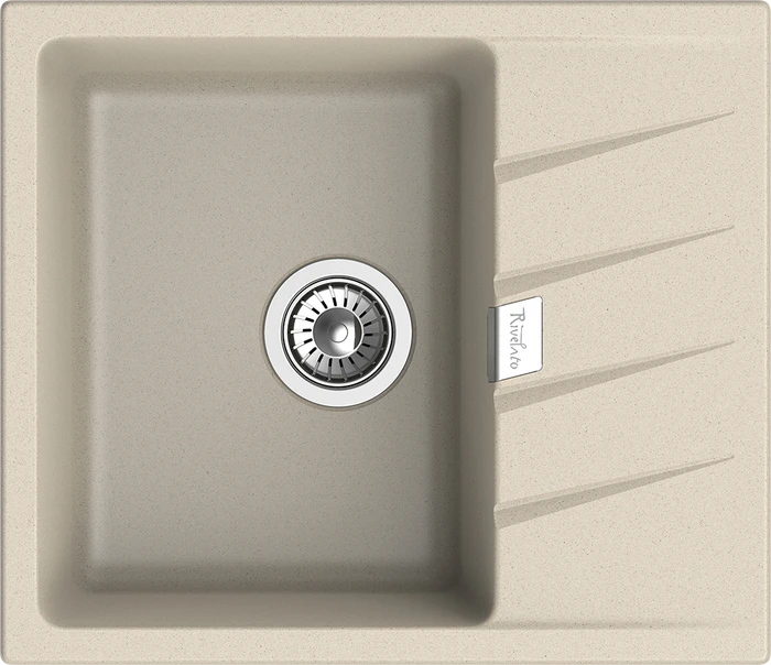 RIVELATO Мойка RAUM 58  1-чаша 580*500мм beige scuro арт. RM-58 beige scuro