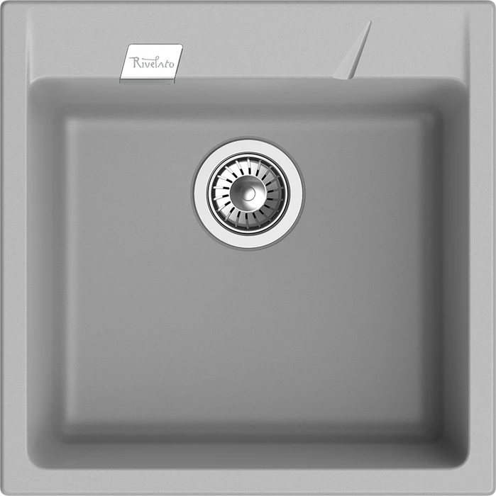 RIVELATO Мойка RAUM 50  1-чаша 500*510мм grigio metallizzato арт. RM-50 grigio metallizzato