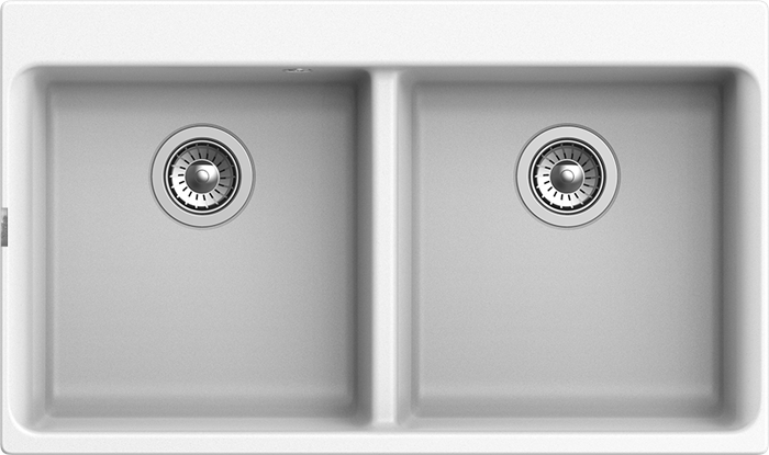 RIVELATO Мойка AXEL 90-2D  2-чаши 870*520мм brina арт. X-90-2D brina - фото 180766