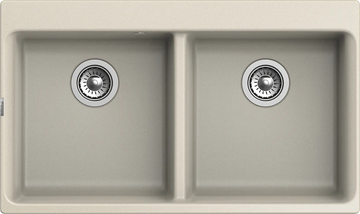 RIVELATO Мойка AXEL 90-2D  2-чаши 870*520мм beige scuro арт. X-90-2D beige scuro