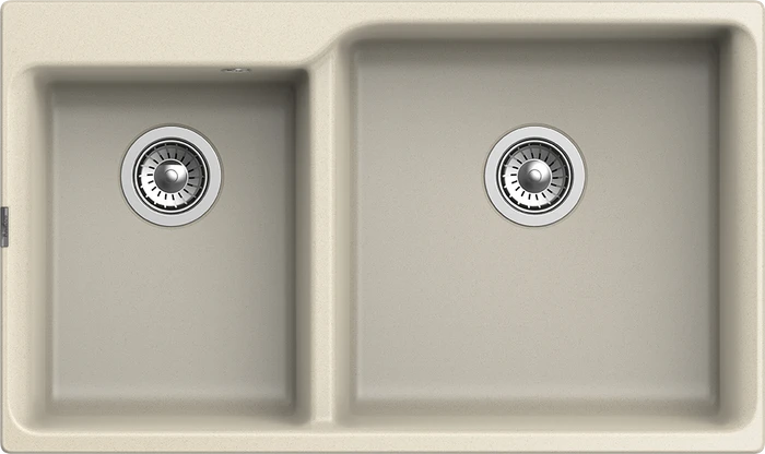 RIVELATO Мойка AXEL 90D  2-чаши 870*520мм beige scuro арт. X-90D beige scuro