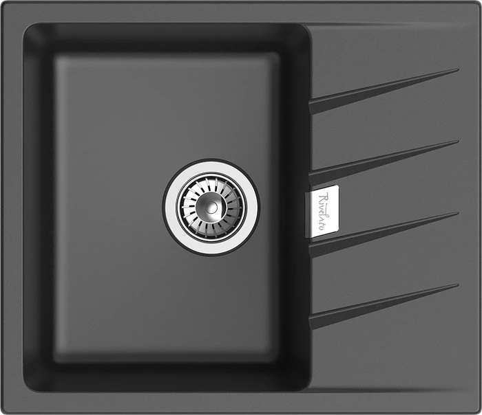 RIVELATO Мойка RAUM 58  1-чаша 580*500мм antracite арт. RM-58 antracite