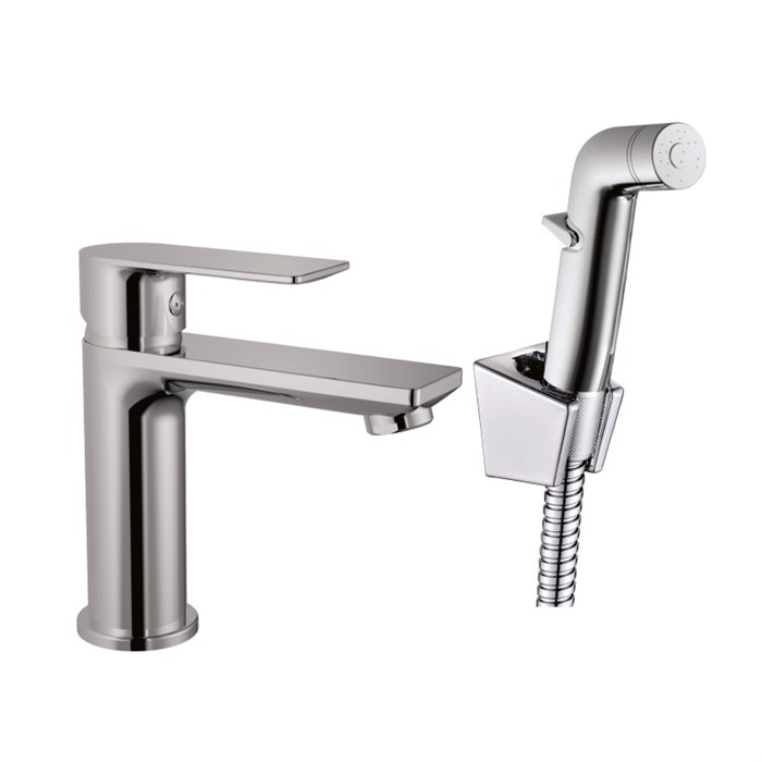 Смеситель для раковины с гигиеническим душем Haiba (HB12505) HB12505 - фото 180904